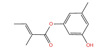 Orcinyl (E)-2-methyl-2-butenoate